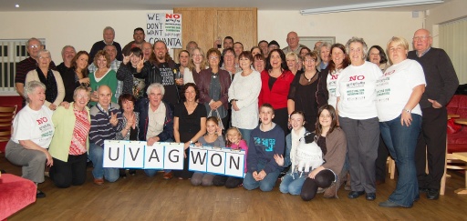Local campaigners celebrate Covanta's decision to drop plans for the Brig y Cwm Merthyr Tydfil incinerator