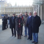 UKWIN Chair Callum MacKenzie with campaigners from Gloucestershire prior to the TRASHED screening at the House of Commons 